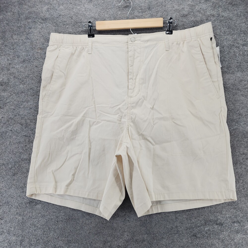Old Navy Shorts Mens XXL Tall Beige Chino Built In Flex 7"